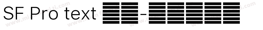 SF Pro text 系列字体转换
